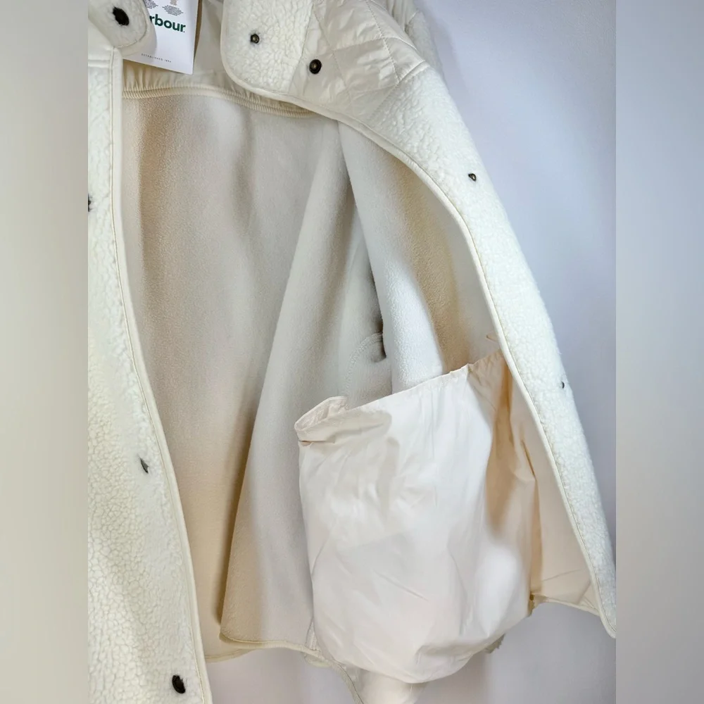 NWT Barbour Women's Plus Size White Quilted Jacket‎ Size 3X